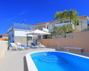 Stone house with pool